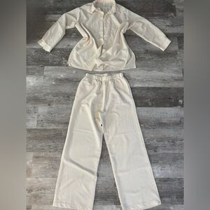 Casual Women's Pants & Blouse Set